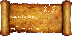 Kaszala Emma névjegykártya
